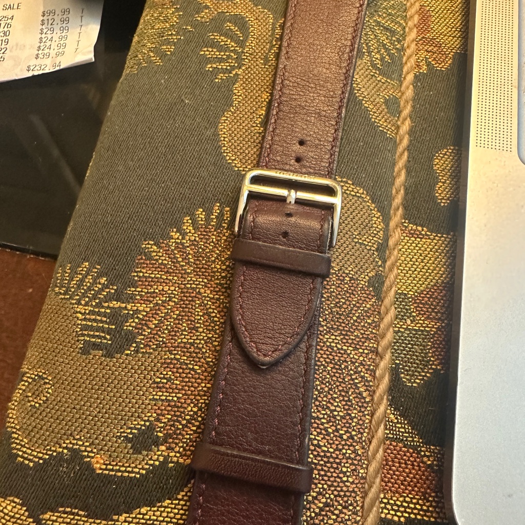 Hermes Brown Leather Strap